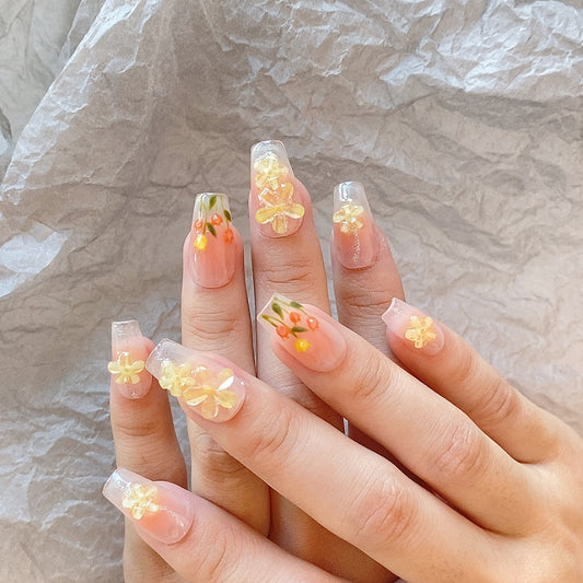 Tulip Whisper β Spring Garden Press-On Nails