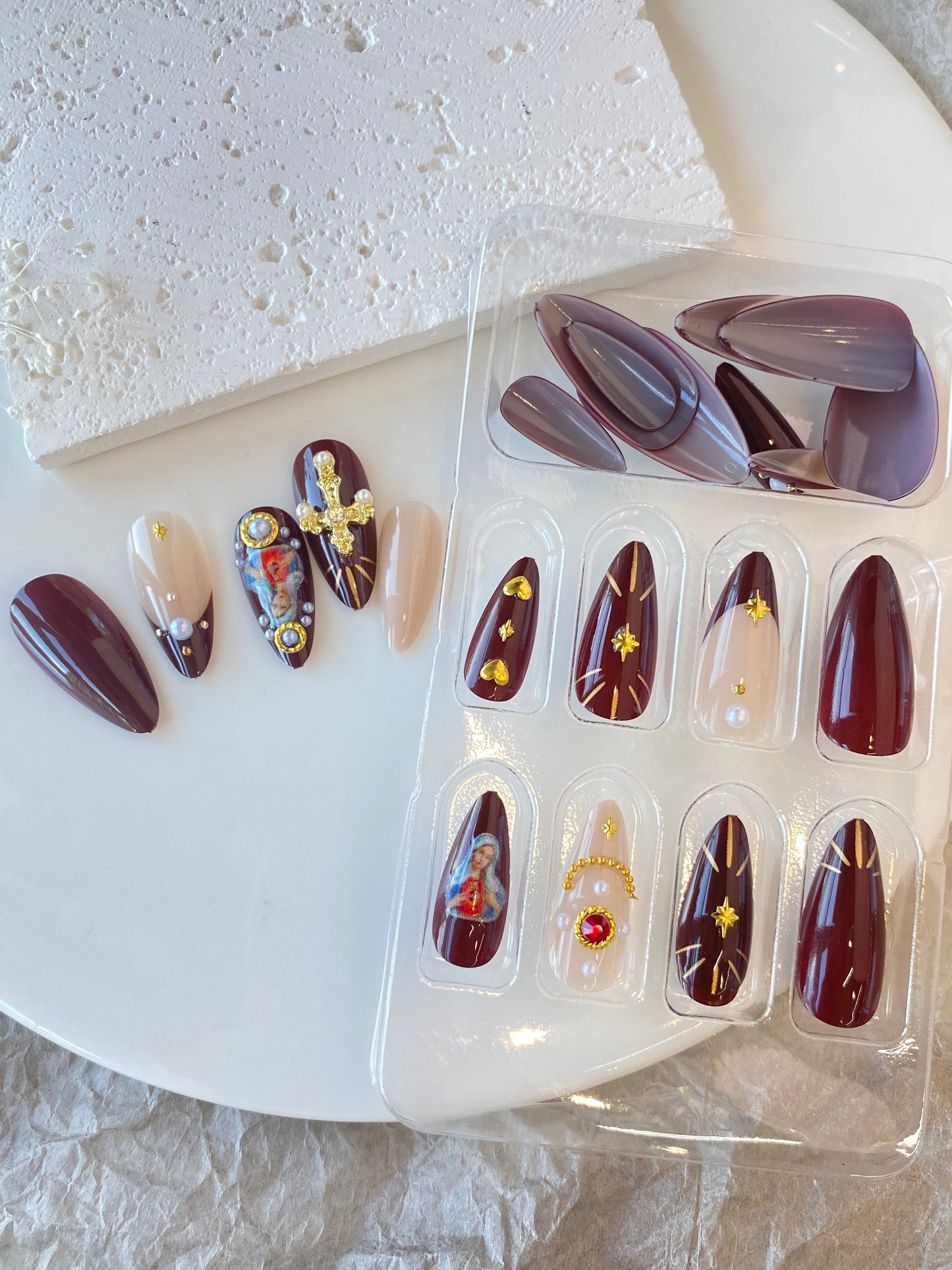 Divine Relic – Baroque Art Press-On Nails