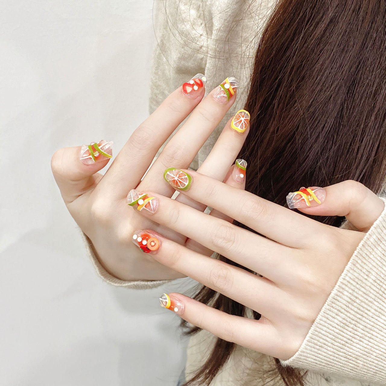 Citrus Crush – Fruity Fun Press-On Nail
