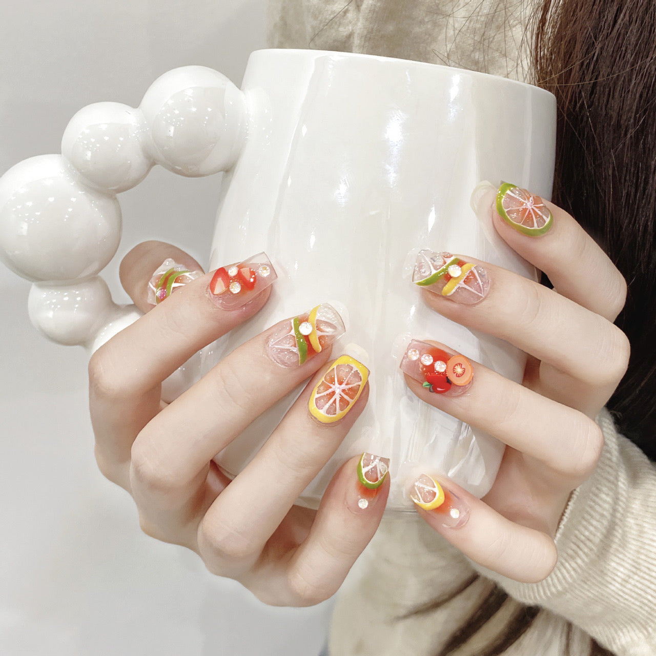 Citrus Crush – Fruity Fun Press-On Nail