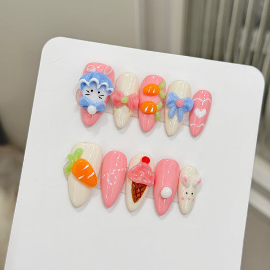 Sugar Pop – 3D Cartoon Press-On Nails