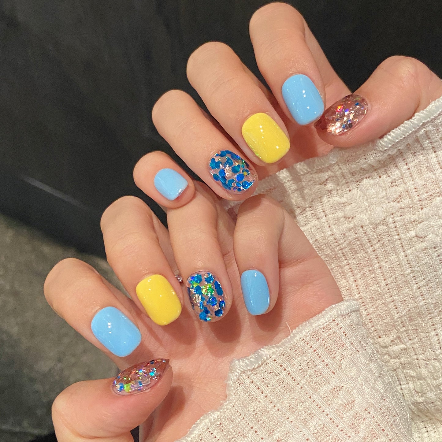 Candy Pop – Glitter & Pastel Press-On Nails