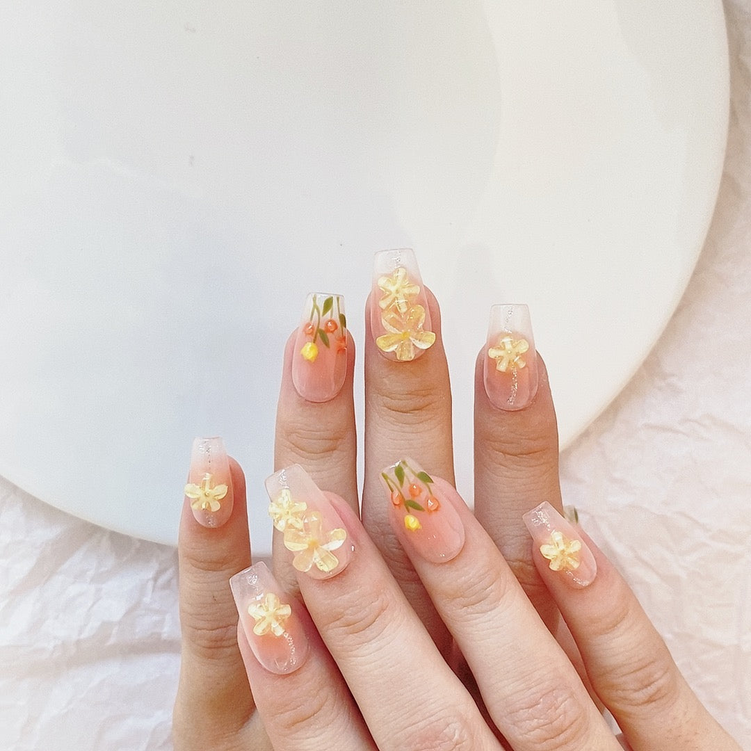 Tulip Whisper – Spring Garden Press-On Nails