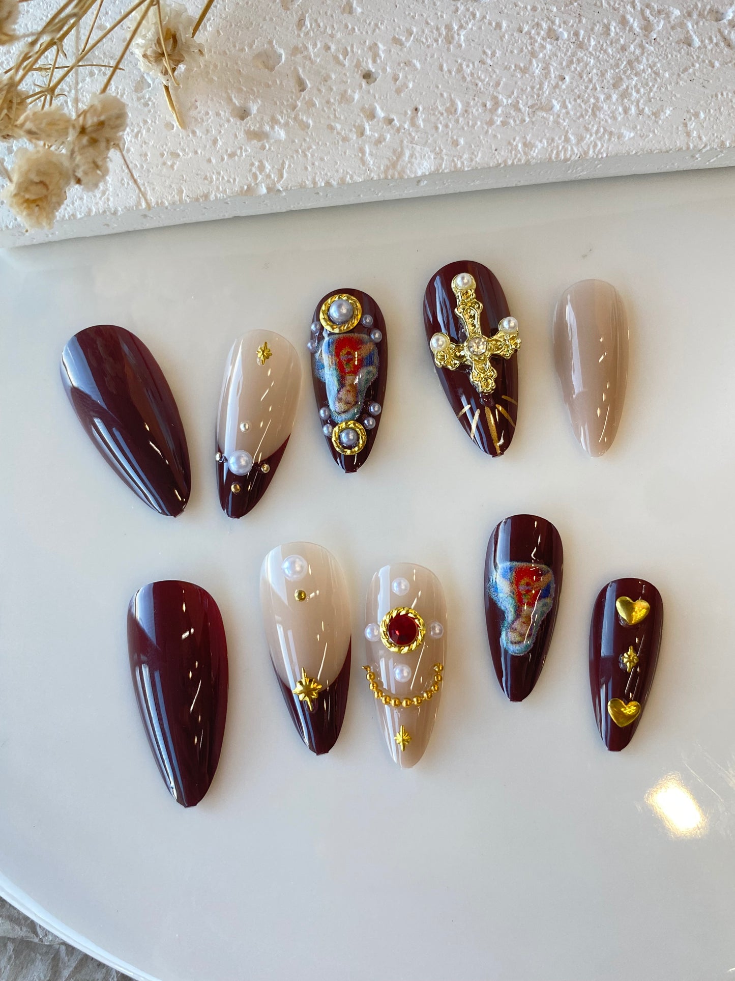 Divine Relic – Baroque Art Press-On Nails