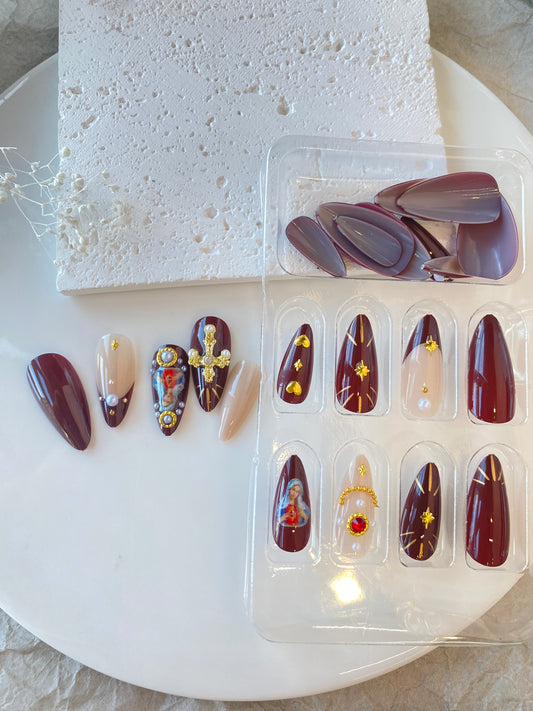 Divine Relic – Baroque Art Press-On Nails