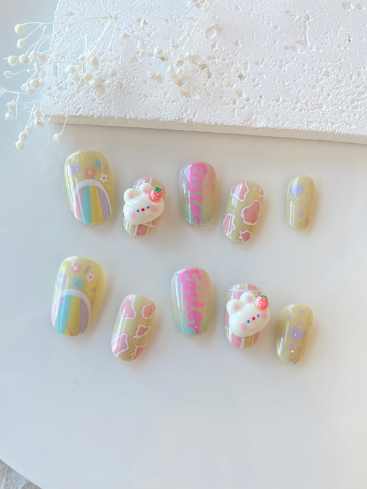 Easter Parade – Festive Bunny Press-On Nails
