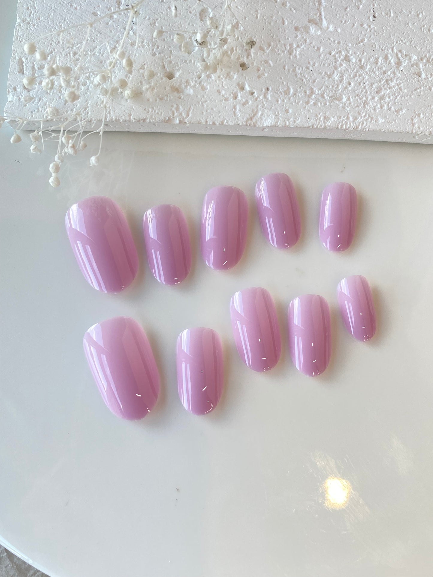 Lavender Blush – Ombré Glow Press-On Nails